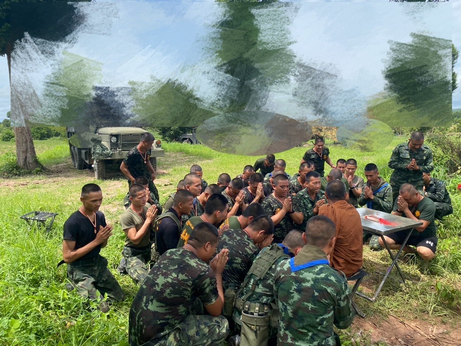 เหรียญจิ๊กโก๋ แจกทหารชายแดน โดยพระอาจารย์แดง วรสฺกโก วัดป่าโนนเค็ง จังหวัดศรีสะเกษ