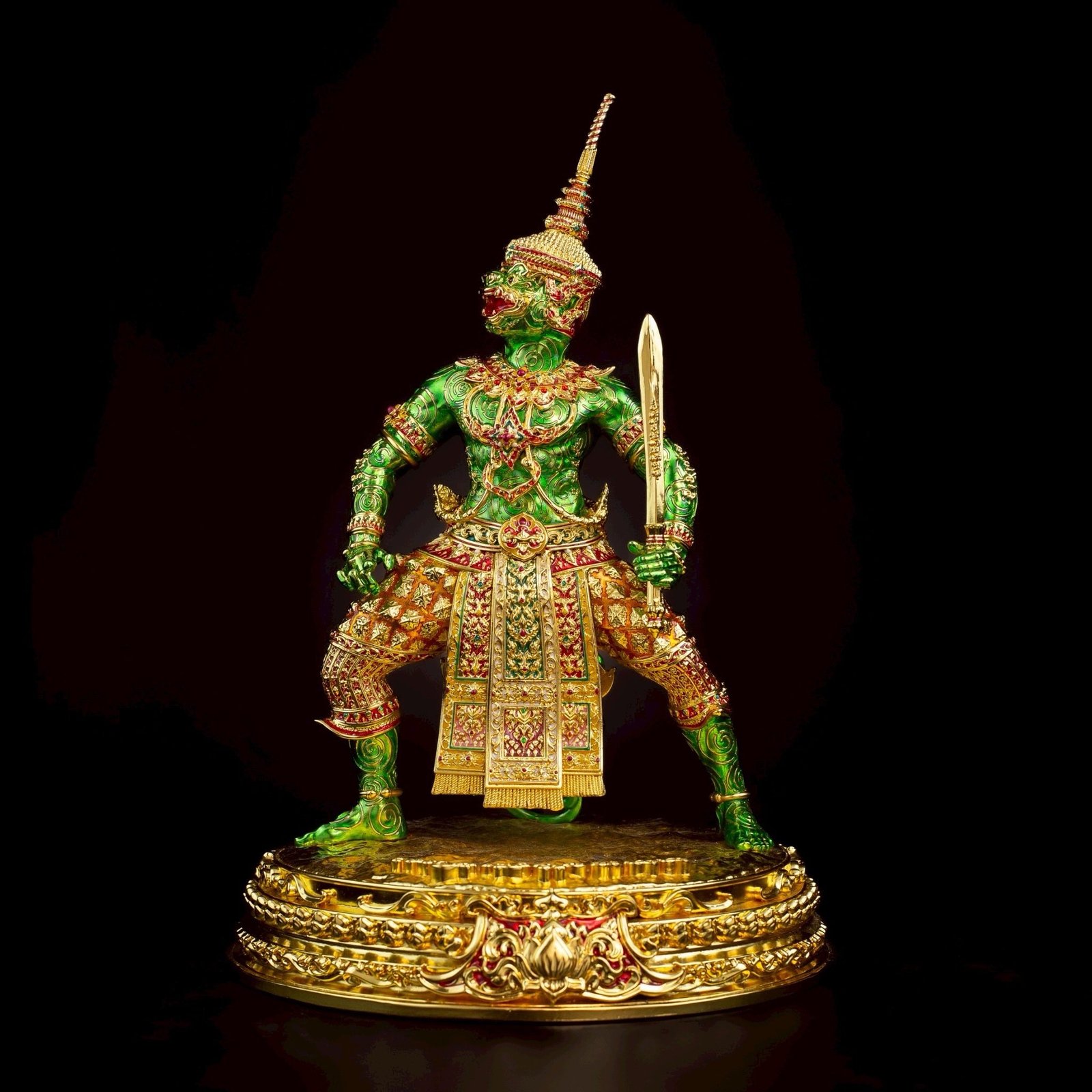 รูปหล่อบูชา รุ่น พญาพาลีแสนธงธงคงสะหับ