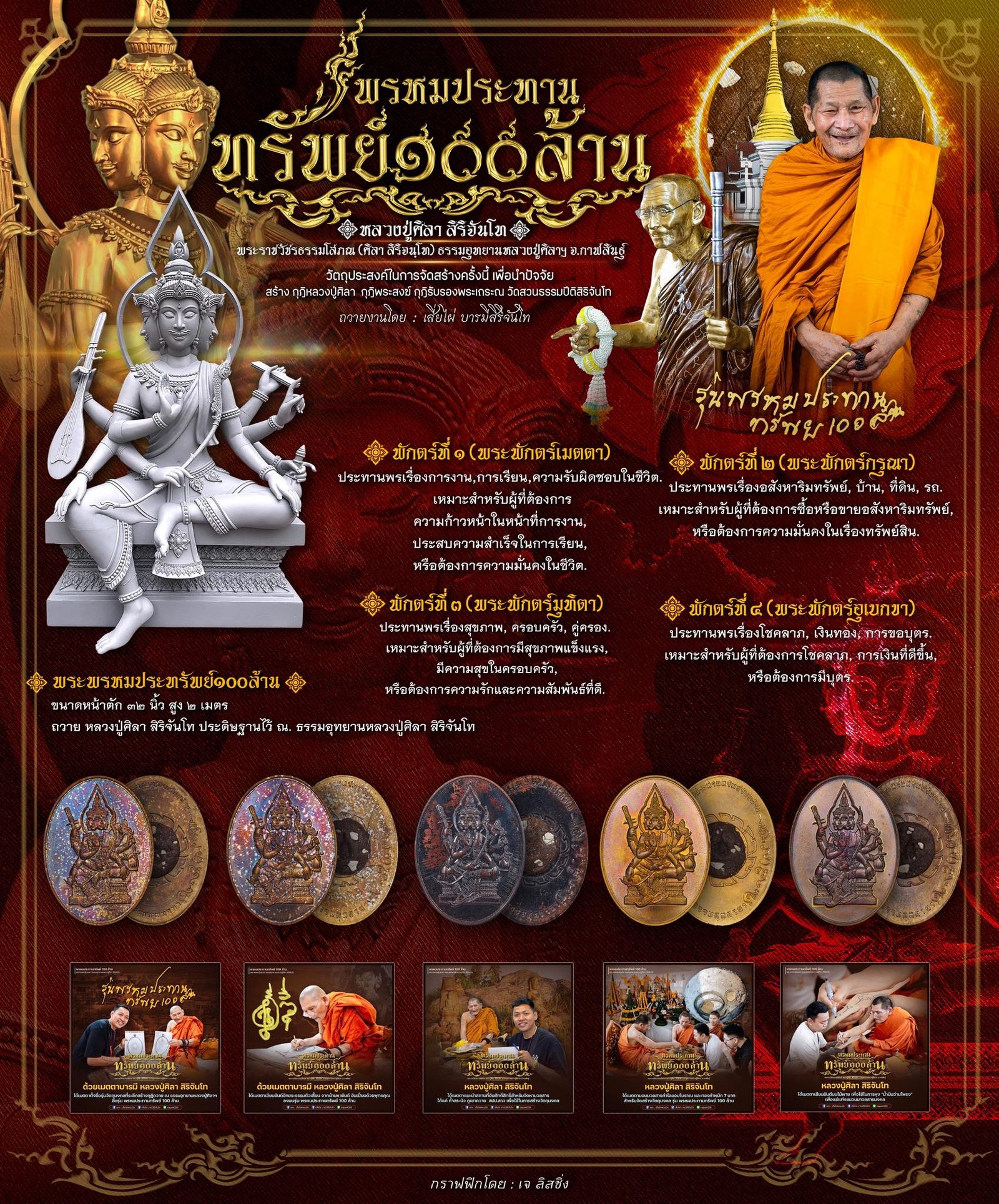 ท้าวสหัมบดีพรหม รุ่น “พระพรหมประทรัพย์ ๑๐๐ ล้าน