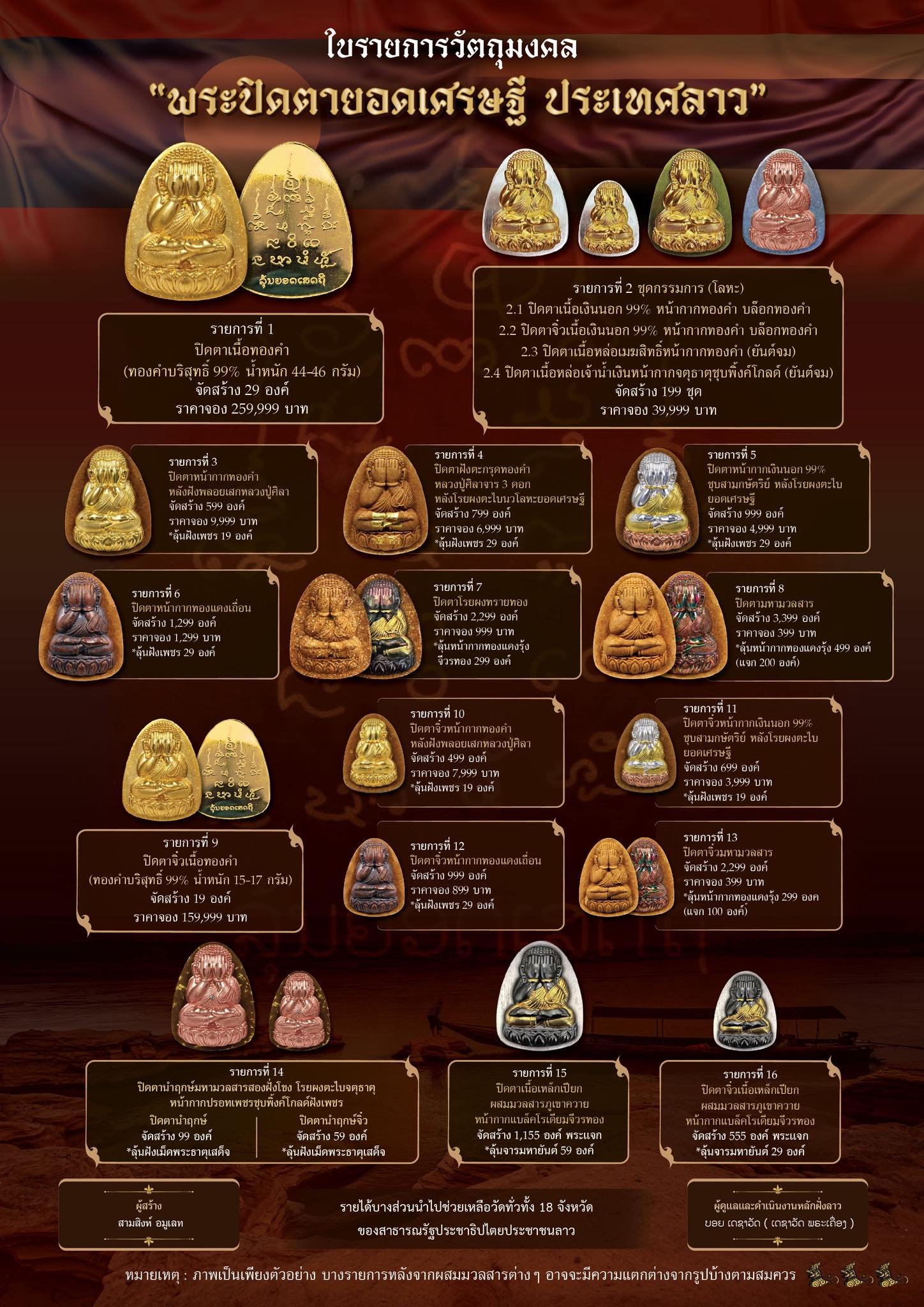 พระปิดตารุ่น “ยอดเศรษฐี” ประเทศลาว (ຮຸ່ນຍອດເສດຖີ)