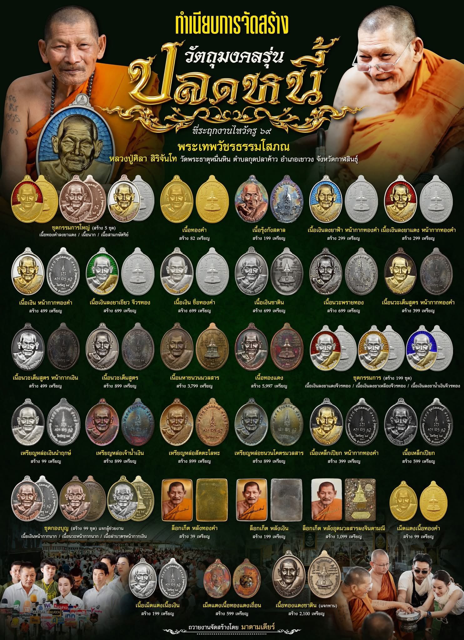 ทำเนียบการจัดสร้างเหรียญ ปลดหนี้