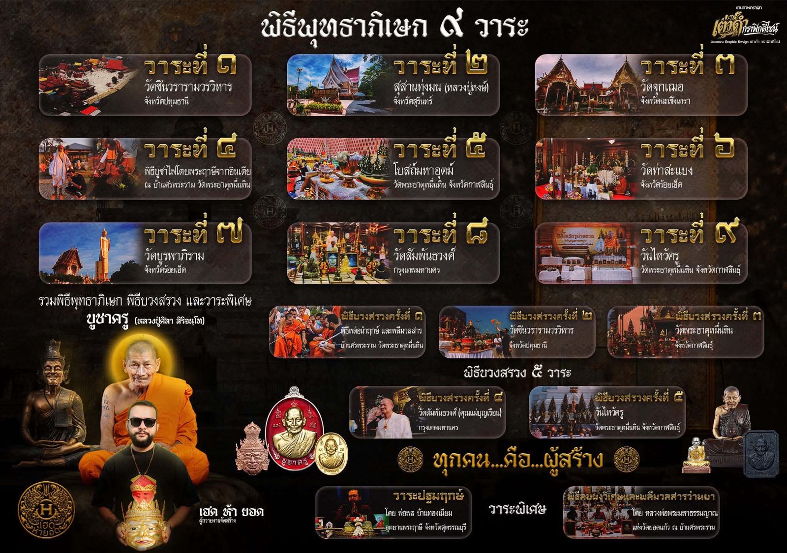วัตถุมงคลรุ่น “บูชาครู” วาระการจัดสร้าง เนื่องในพิธีไหว้ครูปาธยาย ประจำปีพุทธศักราช ๒๕๖๙ พระราชวัชรธรรมโสภณ (หลวงปู่ศิลา สิริจันโท) วัดพระธาตุหมื่นหิน (ธ) จังหวัดกาฬสินธุ์ 