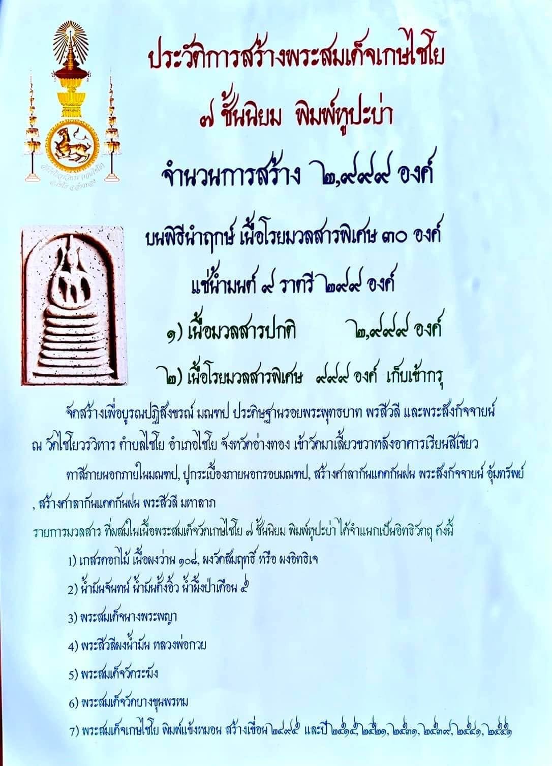 พระสมเด็จ ๗ ชั้น พิมพ์หูปะบ่า (เจริญลาภ)